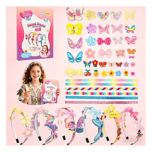 Hot Selling <b>Girls</b> Headwear Kit DIY Unicorn Flower Crown Charms Satin Mesh Craft Toy <b>Birthday</b> <b>Present</b> Bundle Pack - Product Image 1