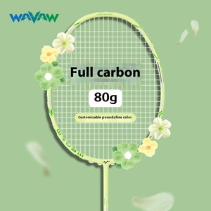 WAVAW Small Steel Cannon, <span class=keywords><strong>raquette</strong></span> de <span class=keywords><strong>badminton</strong></span> en fibre de carbone de qualité compétition, type offensif, légère 80g, légèrement renforcée, très vendue - Product Image 5