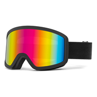 Masque de ski de designer anti-buée avec logo personnalisé, masque de snowboard, lunettes de sport d'hiver à double lentille pour l'extérieur