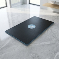 Base de douche moderne étanche en XPS avec installation facile et drain linéaire pour salle de bain d'hôtel