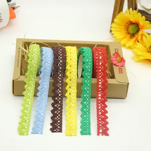 Verschiedene Spitzen Stoff Trim Ribbon Tape Set 16mm selbst klebende DIY Craft Scrap booking dekorative Lace Tape