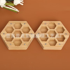 Caja de dados de madera con divisiones, tipo magnético, tapa superior e inferior, caja de almacenamiento de dados, caja de almacenamiento de dados de madera maciza para juegos de mesa. - Product Image 3
