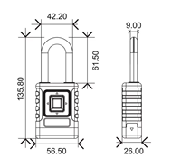 Cadenas intelligent étanche IP65 avec empreinte digitale et mot de passe, gestion via l'application Ttlock, pour sacs, bagages, camions, casiers, valises
