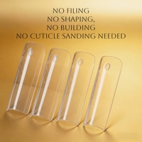 240 Pièces Formes Doubles Stiletto Extra Longues de Qualité Professionnelle pour Ongles, Moulage Rapide en ABS, Outils d'Art Ongulaire pour French Coffin