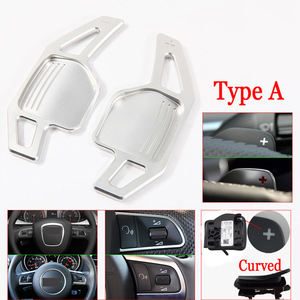 Para <span class=keywords><strong>Audi</strong></span> A4 B8 A3 <span class=keywords><strong>8P</strong></span> <span class=keywords><strong>S3</strong></span> A5 A6 S6 C6 Q5 A8 R8 TT TTS 2006 2011, paletas para volante de coche, extensión de palanca de cambios DSG, 1 par, rojo, negro - Product Image 3