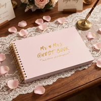 Cuaderno Espiral Personalizado con Cubierta de Papel y Tela para Registro de Asistencia, Libro de Visitas