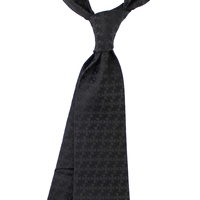 Cravate en Soie Tissée Unie 100% Soie pour Homme, Vente en Gros Chine, Logo Personnalisé Franc-Maçon, Cravates Noires