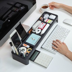 Multifunctional Keyboard Organizer Rectangle <b>Desk</b> Storage Rack For <b>Computer</b> Accessories <b>Space</b> <b>Saving</b> Design - Product Image 4