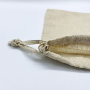 Muslin <b>Drawstring</b> <b>Pouch</b> Bag in Stock Jewelry Package Cheap Price Cotton Biodegradable Screen Printing Promotion Accept Allright - Product Image 6
