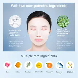 BREYLEE-feuille de masque Facial à collagène, rétinol, traitement de l'acné, sérum blanchissant, hydratant, soins pour la peau, Anti vieillissement, vitamine C