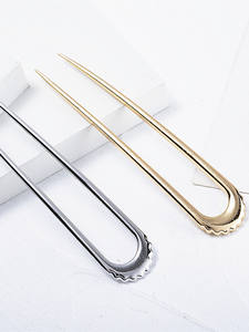 Jepit Rambut Bentuk U Genya, Tusuk Rambut, Jepit Rambut Prancis 2 Cabang, Jepit Sanggul untuk Wanita dan Anak Perempuan, Aksesoris Rambut - Product Image 4