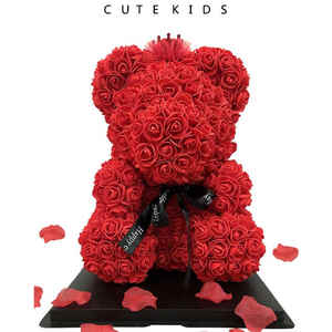 Beruang Mawar Bunga Abadi Hadiah Hari Valentine Ulang Tahun Natal untuk Pacar dan Anak-anak - Product Image 4