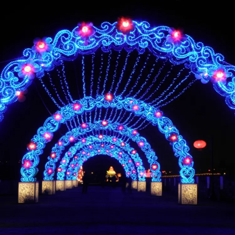 Yeni yıl noel dekoratif aydınlatmalar su geçirmez LED festivali tatil fenerler süslemeleri Motif ışıkları açık havada