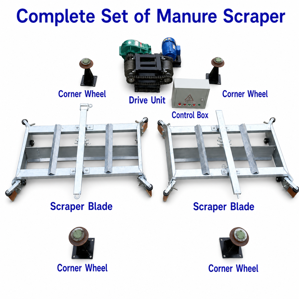 Veterinary Instrument Cleaner Factory Direct Automatic Manure Scraper for Chicken Pig House Poultry ...