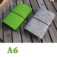 Cahier de agenda personnalisé, avec bandes élastiques, couverture en feutre, 1 pièce, vente en gros