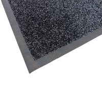 Tapis d'entrée commercial abstrait moderne en nylon 66 torsadé fin, imperméable, écologique, avec action de raclage et de nettoyage, et support antidérapant