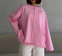 T-shirt court oversize à épaules tombantes pour femme, couleur unie, col rond, manches courtes, décontracté, coupe ample, pour le streetwear quotidien