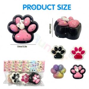 ของเล่นบีบอัดรูปอุ้งเท้าแมว OEM ทำจากซิลิโคน สั่งซื้อจำนวนมาก เนื้อมอจิ ยืดหยุ่นช้าๆ น่ารัก บรรเทาความเครียด รับทำโลโก้ตามสั่ง - Product Image 2