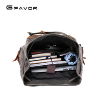 2025 Vintage personnalisé en plein air voyage randonnée ordinateur portable étanche affaires décontracté sport toile cirée sac à dos sac pour hommes