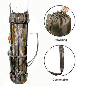 Top Rated fabbrica impermeabile per canna da pesca multifunzione borsa portatile per canna da pesca dura borsone custodia per canne da pesca a mosca - Product Image 4