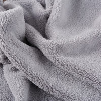 Tissu polaire de couverture de corail 100% polyester 270gsm tricoté par chaîne de sentiment doux teint par plaine