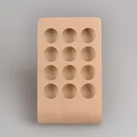 Support de support de présentoir de bouteille d'huile essentielle en bois pour vernis à ongles aromathérapie bouteilles de parfum organisateur de support de stockage