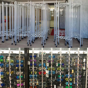 Nhôm kim loại có thể khóa kính hiển thị giá kính kính kính quang khung hiển thị thanh nhôm mắt mặc hiển thị thanh - Product Image 5