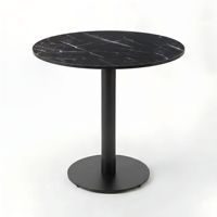 Table Ronde Compacte en HPL pour Restaurant et Bar - Mobilier de Restauration Lifepursue