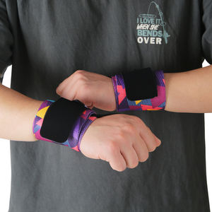 Venta al por mayor logotipo personalizado Fitness transpirable entrenamiento Crossfit gimnasio correas ajustables levantamiento de pesas protección de muñeca para levantamiento de pesas - Product Image 3