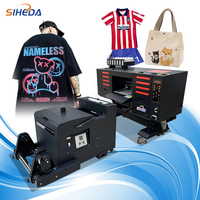 Imprimante numérique Siheda à double tête XP600 pour t-shirts, traceur numérique pour vêtements, imprimante industrielle CE 30 cm, imprimante DTF A3