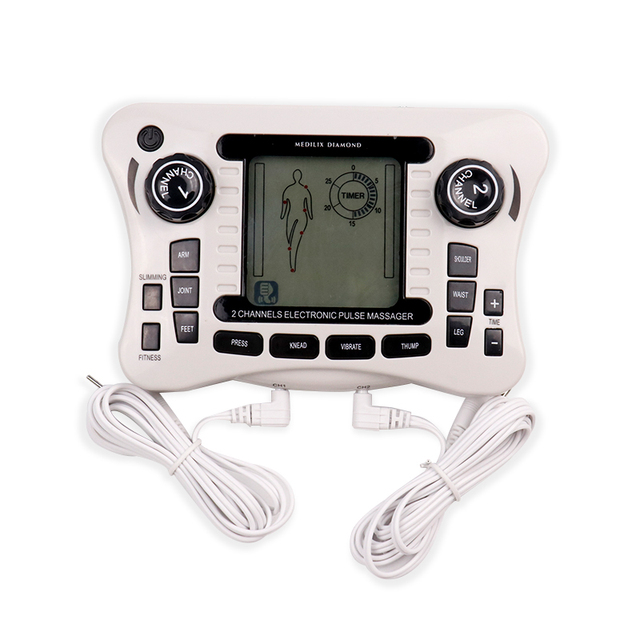 Electric Massagers for Relaxing Body Dual Output Tens Machine Vibrator Massage