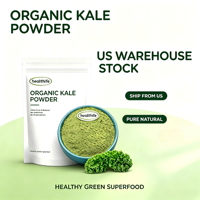 Stock entrepôt USA – Poudre d'extrait de chou frisé biologique pur 80 mesh, séchée à l'air, de qualité alimentaire, à base de plantes naturelles