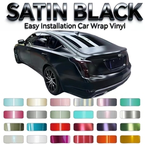 <span class=keywords><strong>Vinilo</strong></span> Adhesivo para Vehículos Negro Satinado, Libre de Burbujas, Fácil de Aplicar, <span class=keywords><strong>Vinilo</strong></span> Cromado 3M, <span class=keywords><strong>Vinilo</strong></span> para Envolver Todo <span class=keywords><strong>el</strong></span> Cuerpo <span class=keywords><strong>del</strong></span> Automóvil, PET - Product Image 1