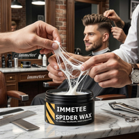 Cera para Peinar el Cabello para Hombre Immetee Spider Wax de Marca Privada, Cera en Polvo de Fijación Fuerte y Brillo, Pomada Profesional para Uso en Barberías y Salones de Belleza