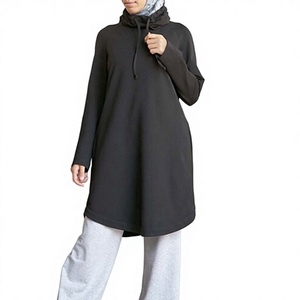 Conjunto de Sudadera Informal Musulmana de Otoño para Mujer, Algodón, Transpirable, Precio Unitario al por Mayor - Product Image 1
