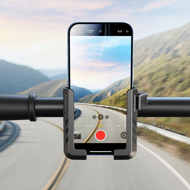 FreeShipping Universal Bicycle Phone Holder Shockproof Bike Handlebar Mount 360 Rotation Cell Phone Holder for MTB Motorcycle