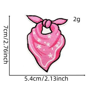Patch brodé thermocollant rose Howdy Cowboy Boots Skull pour la décoration de vêtements, chapeaux et sacs - Product Image 3