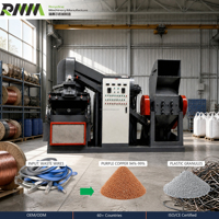 Metallrecyclinganlage Kupfergranulator Schrottkabel-Trockentrennungs- und Verarbeitungsanlage