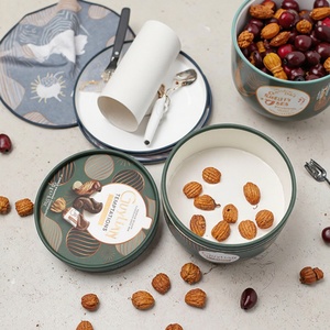 Eco-friendly Custom Food-grade Snack Cylindrical Packaging <b>Containers</b> for Cookie Nut <b>Potato</b> Chip Paper Can Gift Packaging - Product Image 2