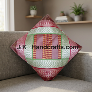 Indian Silk Brocade Pillow Cover - Product Image 3