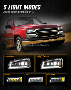 Faro Delantero LED DOT para <span class=keywords><strong>Chevrolet</strong></span> Silverado 1500 2500 HD <span class=keywords><strong>3500</strong></span> 2003 2004 2005 2006 2007 Classic, Accesorios para <span class=keywords><strong>Chevrolet</strong></span> Avalanche <span class=keywords><strong>Pickup</strong></span> - Product Image 3