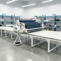 Machine de découpe et de pose de tissus entièrement automatique multifonctionnelle, équipement de déroulage de tissus à vendre