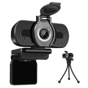 Webcam Full HD 1080P Mini Komputer PC, Webcam dengan Mikrofon Yang Dapat Diputar untuk Siaran Langsung Panggilan Video Konferensi Bekerja
