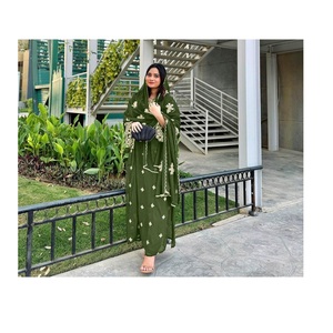 New Design Party Wear Look Georgette <b>Top</b> Palazzo and Dupatta Set for Women Wear Pakistani <b>Top</b> With Palazzo at Wholesale Price - Product Image 1