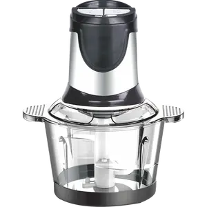 Factory price kitchen food vegetable 2L 3L meat chopper home best automatic mini stainless steel electric meat grinder for sale