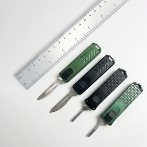 Couteau de camping Micro Tech en aluminium de haute qualité, outil EDC de poche, acier inoxydable, manche en aluminium OEM - Product Image 6