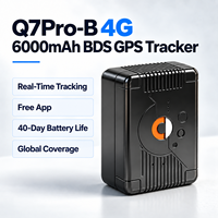 Traceur GPS GLONASS Q7pro-B 4GBDS avec aimant puissant, capteur de lumière, alerte anti-effraction, sans câblage, géolocalisation, lecture d'itinéraire, antivol, pour la gestion de flotte