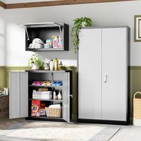 Armoire de cuisine en métal au design moderne Armoire de rangement verticale en fer pour la maison et le bureau Armoire de classement en acier