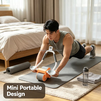 Rodillo Abdominal para Ejercicio Diario para Adultos, con Rebote Automático, Equipo de Fitness para el Hogar, para Fortalecer Abdominales, Adelgazar la Cintura y Reducir Grasa