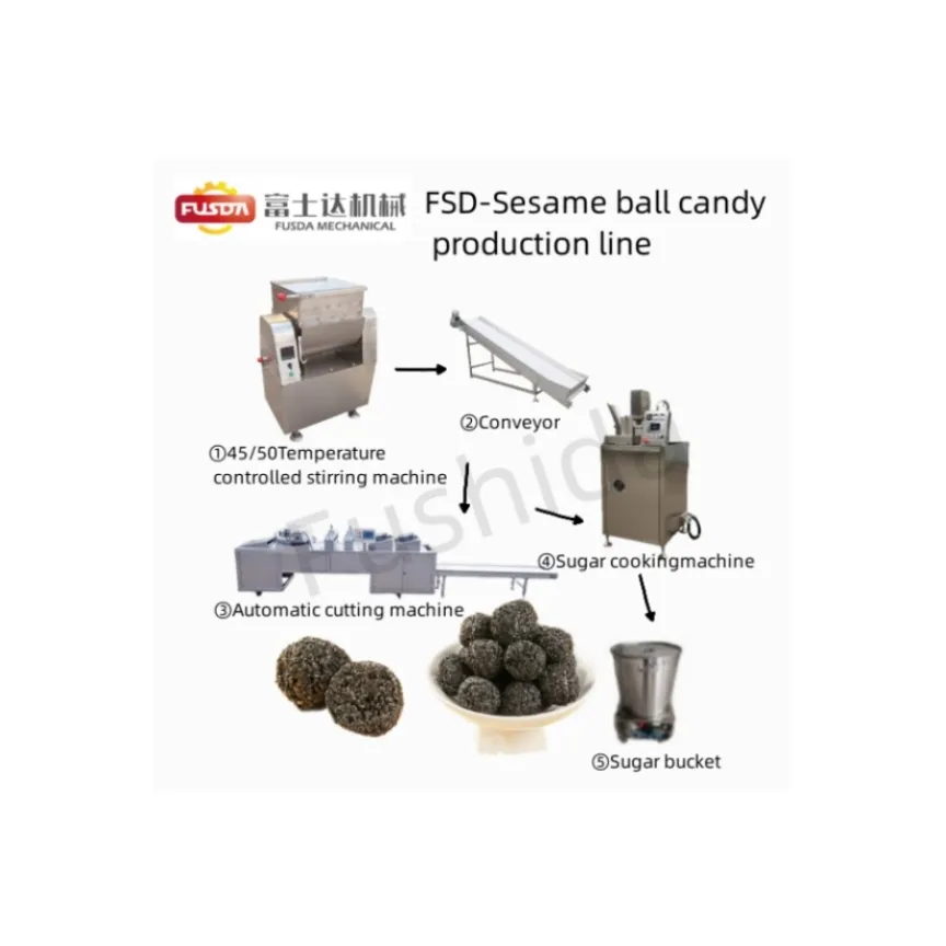 FSD-Nut crackers/nut balls/sesame ball candy production line for other snack machinery